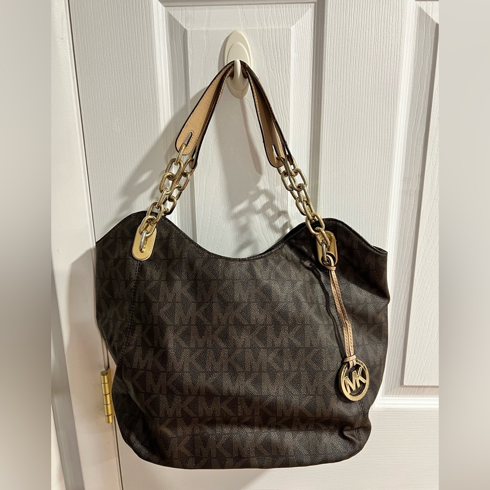Michael Kors Signature Logo Shoulder Bag